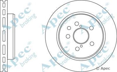 APEC BRAKING dsk2558 -  Тормозной диск